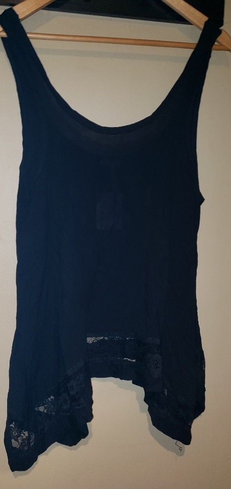 Free people Intametly sz small black tank top nwt